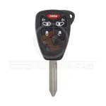 chrysler dodge jeep head key remote shell 4+1 buttons aftermarket 35111 front