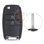 kia flip key remote shell 2buttons sedan trunk huf blade aftermarket 35357 main