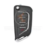 xhorse xkcd02en universal wired flip key remote 4buttons for cadillac type 35532 front
