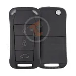 porsche cayenne proximity flip key remote 3buttons 433mhz id46 chip aftermarket 35122 main