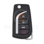 refurbished toyota rava4 2019 2021 flip key remote 4buttons 315mhz 35378 front