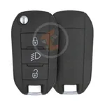 peugeot all models 2015 2022 flip key remote 3buttons 434mhz aftermarket 35383 main