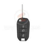 peugeot flip key remote 3buttons with light aftermarket 35438 1