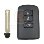 toyota highlander kluger 2014 2017 smart key remote 3buttons 433mhz pn 89904 48f00 89904 48f01 aftermarket 35572 detail