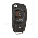 audi a3 q2 q3 2014 2018 flip key remote 3buttons 434mhz aftermarket 34690 front