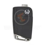 original volkswagen proximity flip key remote 3buttons 315mhz 35553 back