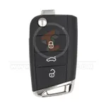 original volkswagen proximity flip key remote 3buttons 315mhz 35553 front
