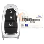 genuine hyundai santa fe 2022 smart key remote 3buttons 433mhz pn 95440 s1600 35249 detail