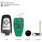 autel ikeyfd004ah universal smart remote key 4 buttons 868 915mhz details