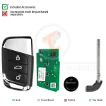 autel ikeyvw003al universal smart remote key 3 buttons for volkswagen details