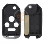 honda accord civic pilot 2003 2013 modified flip key remote shell 3+1 buttons aftermarket 34855 detail