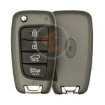 hyundai accent 2018 2022 flip remote key shell 4 buttons