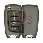 hyundai santa fe 2018 2022 flip remote key shell 4 buttons