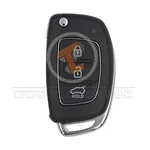 hyundai 2012 2019 flip key shell 3 buttons front