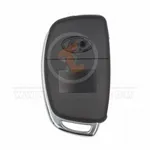 hyundai 2014 2019 flip key remote shell 3 buttons with right groove laser blade back 34166