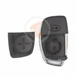 hyundai 2014 2019 flip key remote shell 3 buttons with right groove laser blade details 34166