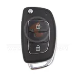hyundai flip key remote shell 2buttons right cutting laser blade aftermarket 34896 front