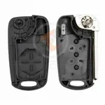 hyundai sedan flip key remote shell 3 buttons small trunk details 33369