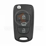 hyundai sedan flip key remote shell 3 buttons small trunk front 33369