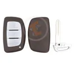 hyundai smrt key remote shell 3buttons suv trunk with left normal cutting blade aftermarket 34899 detail