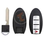 infiniti smart key remote shell 4buttons sedan trunk without side lock aftermarket 34935 detail