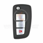 nissan rogue sunny kicks 2014 2021 flip remote key shell 3 buttons front