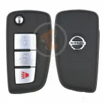 nissan rogue sunny kicks 2014 2021 flip remote key shell 3 buttons