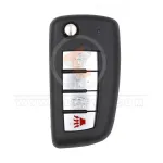 nissan rogue sunny kicks flip remote shell 4 buttons details front