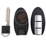 nissan smart key remote shell 3buttons without side lock aftermarket 34939 detail