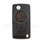 peugeot all model 2003 2016 flip key remote shell 2buttons 34948 front