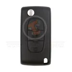 peugeot flip key remote shell 3buttons aftermarket 34960 front