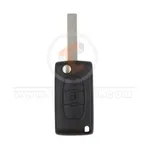 peugeot flip key remote shell 3buttons aftermarket 34960 key