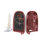 srt smart remote key shell 5 buttons red color aftermarket details