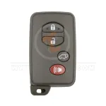 toyota 2010 smart key remote shell 4 buttons suv trunk black color front1