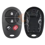 toyota sequoia remote key shell 4 buttons aftermarket cover
