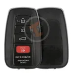 Toyota All Models 2013 2018 Modified Smart Key Remote Shell 4 Buttons Replacement Aftermarket frontback 34354