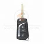 Toyota Camry 2016 2020 Flip Key Remote Shell 3 Buttons Trunk Aftermarket key 33394