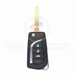 Toyota Camry 2016 2020 Flip Key Remote Shell 4 Buttons Aftermarket key 33400
