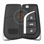 Toyota Corolla 2016 2020 Flip Key Remote Shell 3 Buttons Trunk Aftermarket main 33393