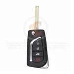 Toyota Crown 2016 2020 Flip Key Remote Shell 4 Buttons Aftermarket key 33398