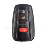 toyota smart key remote shell 2+1 buttons with mirror painted aftermarket front 34992