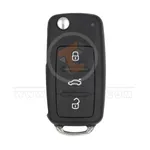 volkswagen passat b5 polo golf 4 touran bora toureg 2002 2005 3+1 buttons flip key remote aftermarket 22954 front