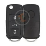 volkswagen passat b5 polo golf 4 touran bora toureg 2002 2005 3+1 buttons flip key remote aftermarket 22954 main