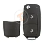 volkswagen flip key remote shell 2buttons aftermarket component 34975