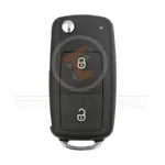 volkswagen flip key remote shell 2buttons aftermarket front 34975