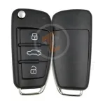 audi 2004 2009 flip key remote shell 3 buttons aftermarket main