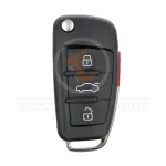new audi a6 series 2005 flip key remote shell 4 buttons front 1