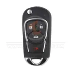 chevrolet modified flip key remote shell 4 buttons aftermarket front 34846