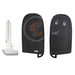 chrysler dodge jeep smart key remote shell 3buttons aftermarket 34972 detail