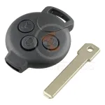 smart fortwo remote key shell 3button blade